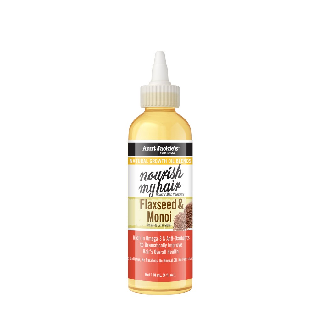 Nourish My Hair – Flaxseed & Monoi Natural Growth Oil Blend 4 oz