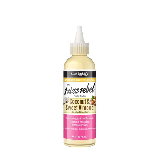 [1-690-04-2446] Frizz Rebel - Coconut & Sweet Almond Natural Growth Oil Blend 4 oz