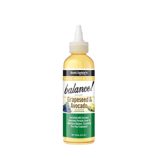 [1-691-04-2446] Balance! - Grapeseed & Avocado Natural Growth Oil Blend 4 oz